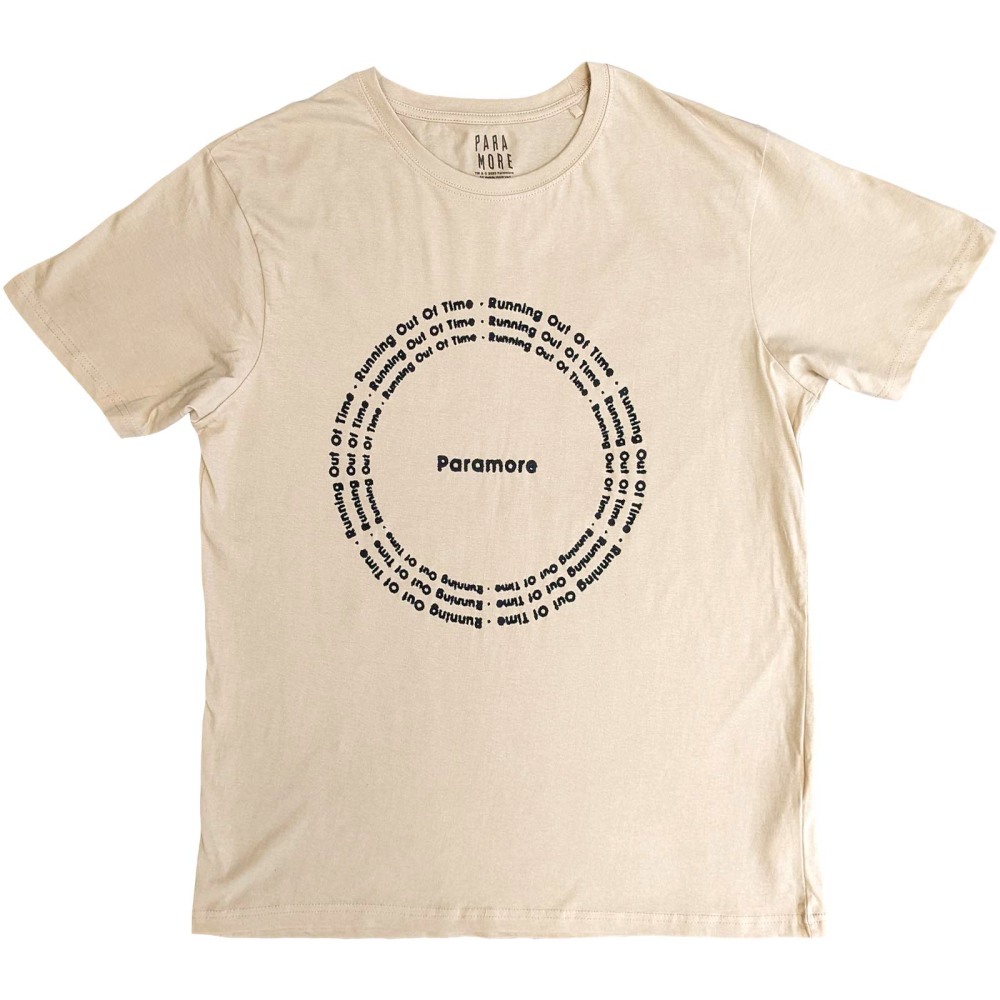 Paramore - ROOT Circle Heren Tshirt - Creme